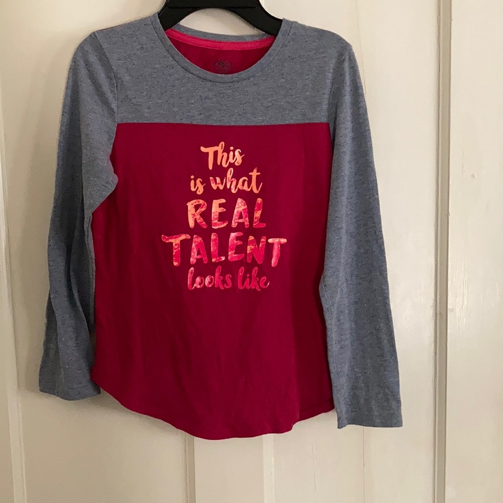 Cute pink and orange long sleeve tee shirt